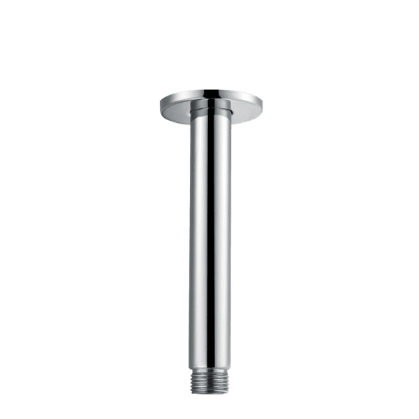 Braccio doccia a soffitto Nelis 02S1 in acciaio inossidabile cromato.