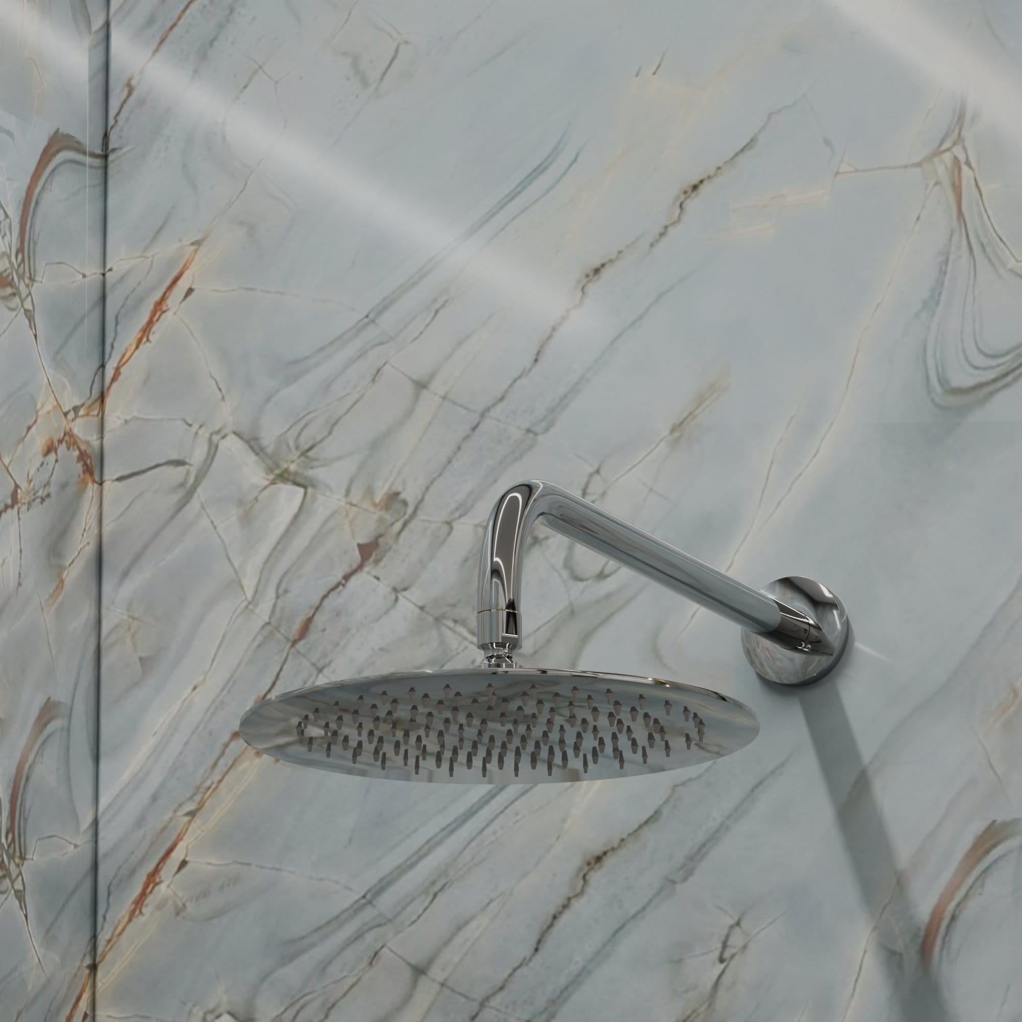 Nelis 01S1 Braccio Doccia da Parete 300mm - Cromata - immagine 5