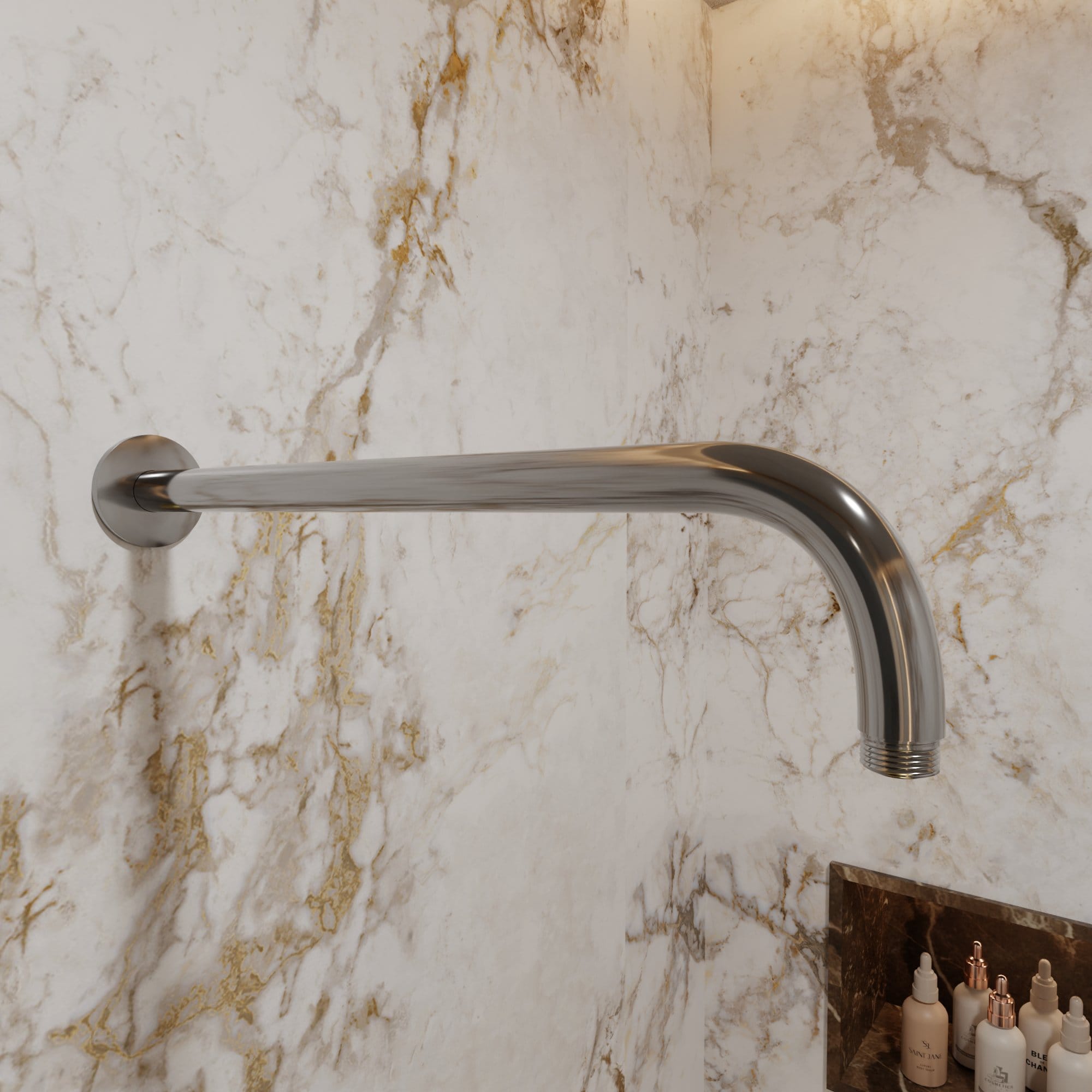 Nelis 01S1 Braccio Doccia da Parete 300mm - Cromata - immagine 2