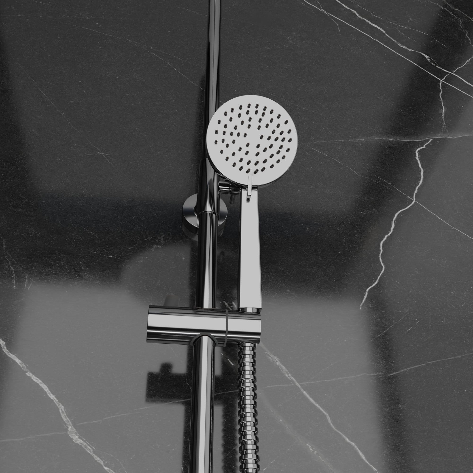 Gustave 24S1 Sistema Doccia con Soffione a Pioggia - Cromata - immagine 6