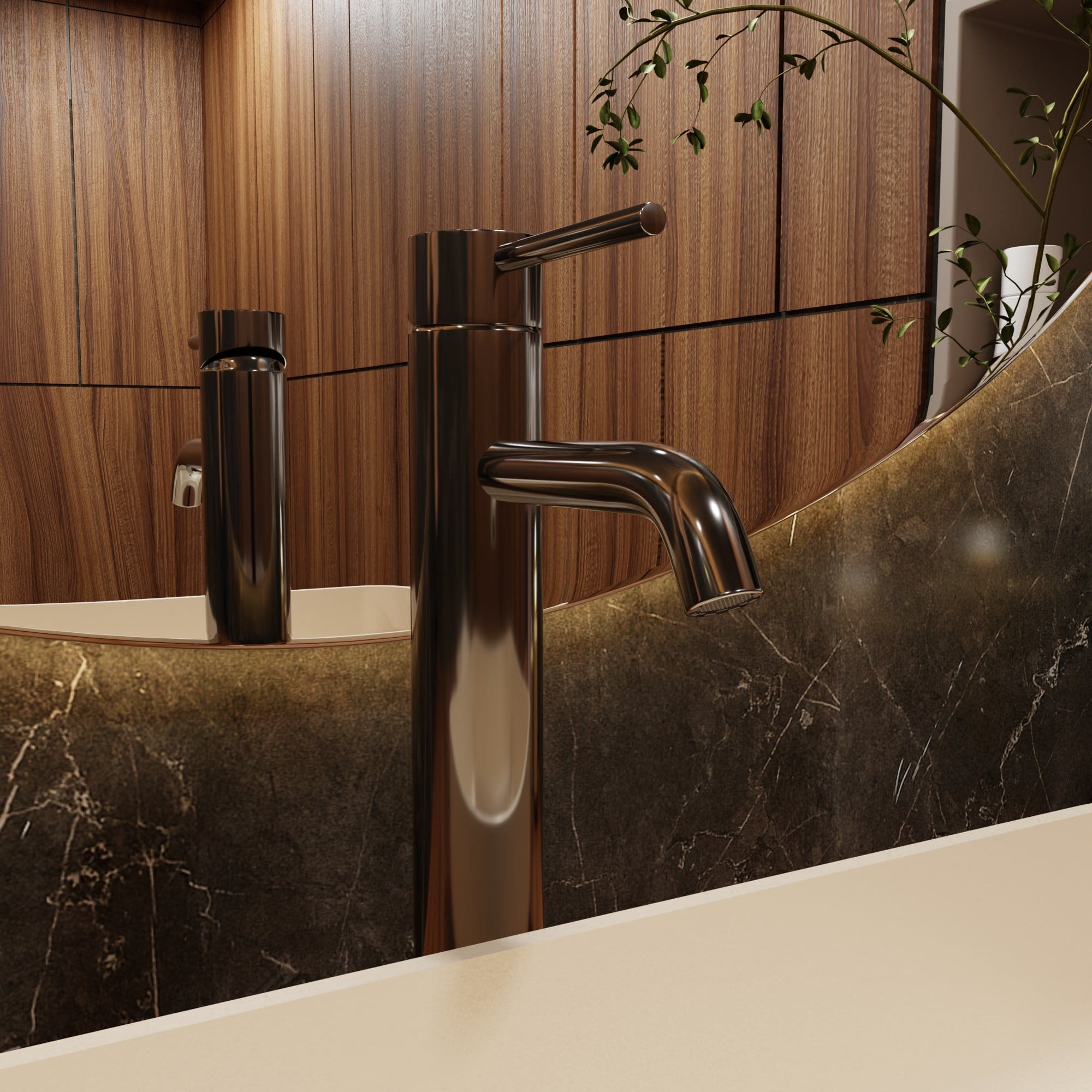 Nelis 168S1 Hoher Waschtischmischer – Chrom – Bild 2