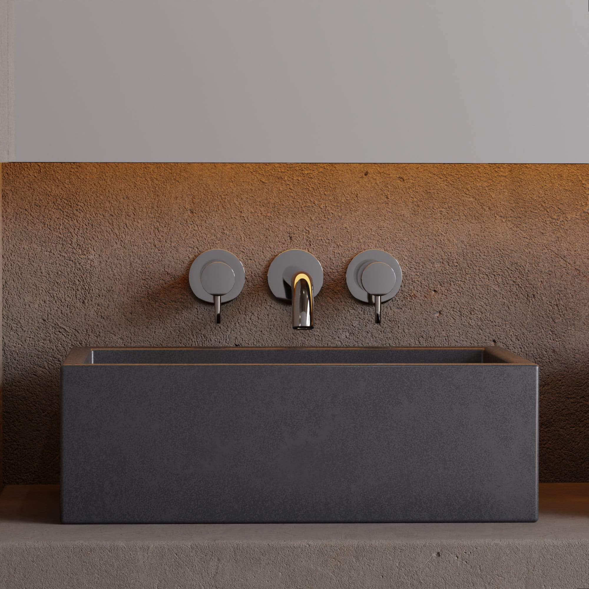 Nelis 199S1 Miscelatore a Parete per Lavabo a Doppia Maniglia - Cromata - immagine 3