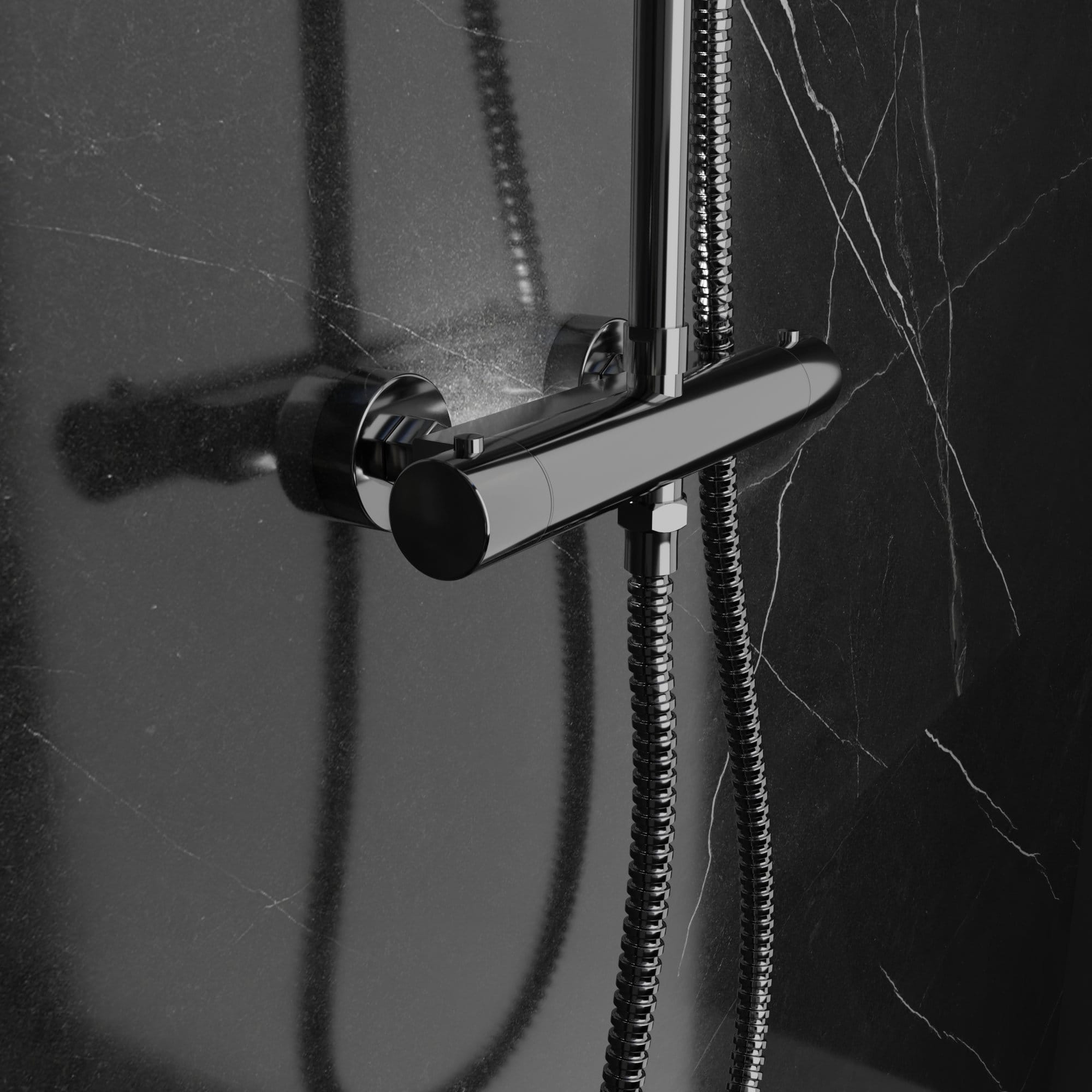 Gustave 24S1 Sistema Doccia con Soffione a Pioggia - Cromata - immagine 4