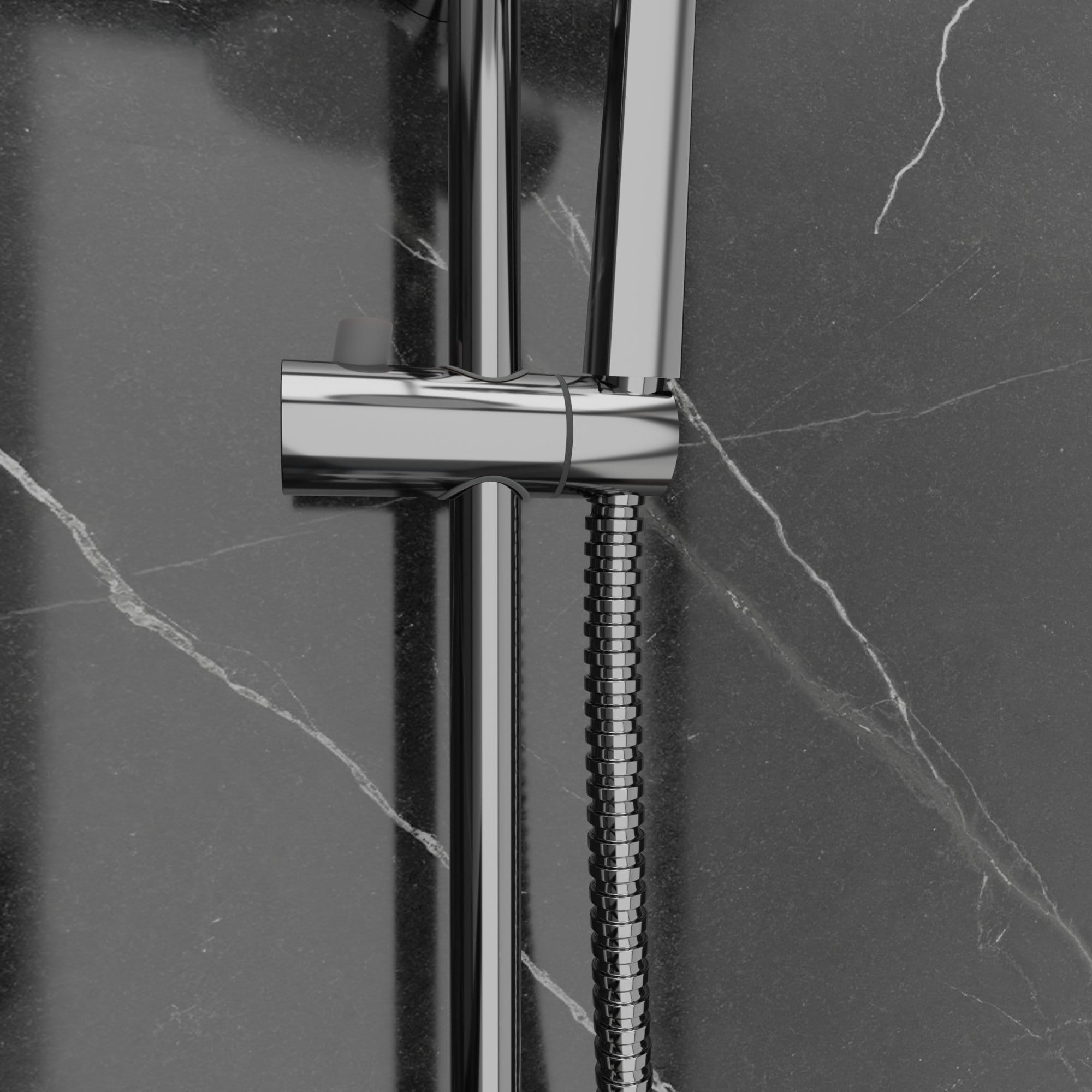 Gustave 24S1 Sistema Doccia con Soffione a Pioggia - Cromata - immagine 7