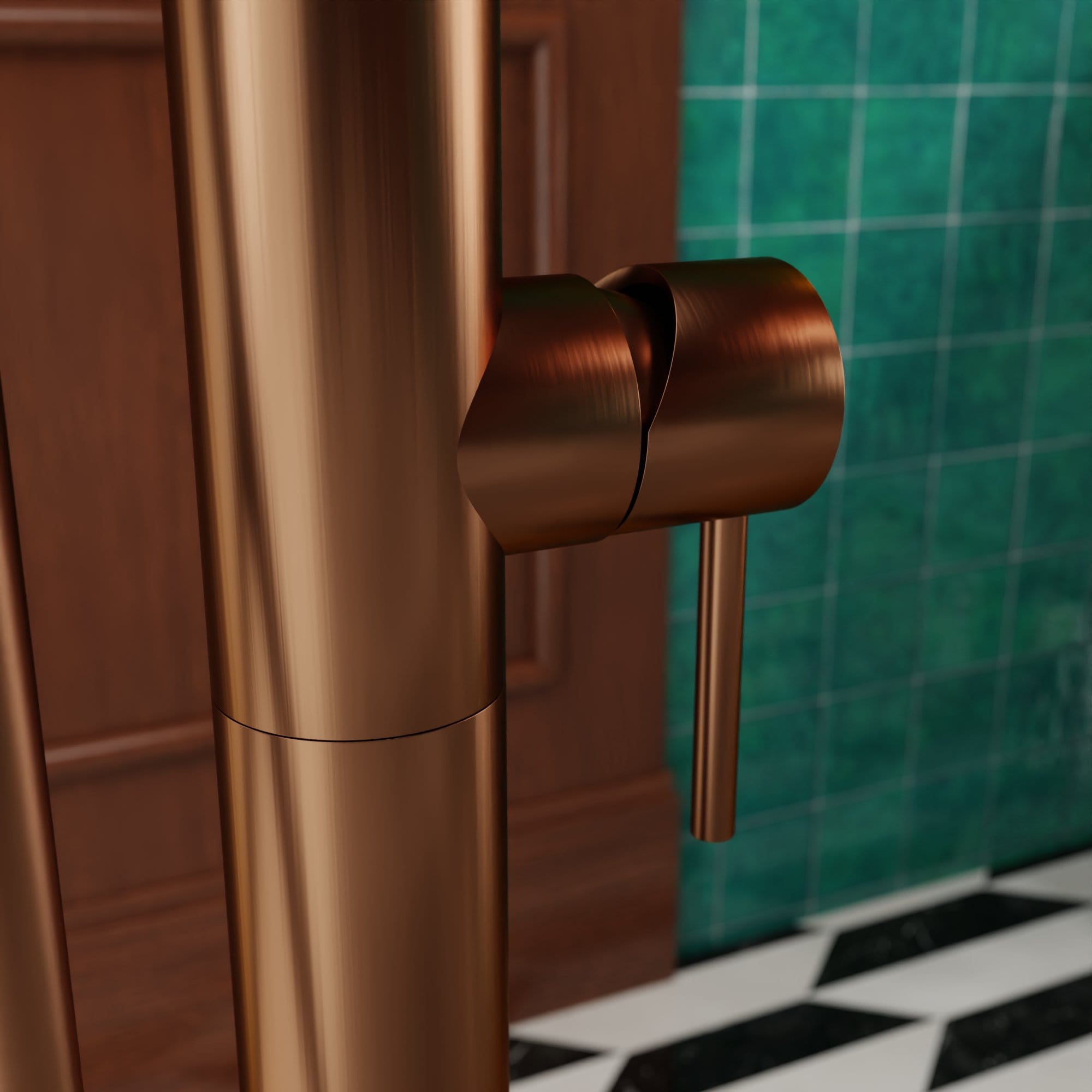 Evolti 1100S1-SB Vrijstaande Badkraan - Satijnbrons - Afbeelding 5