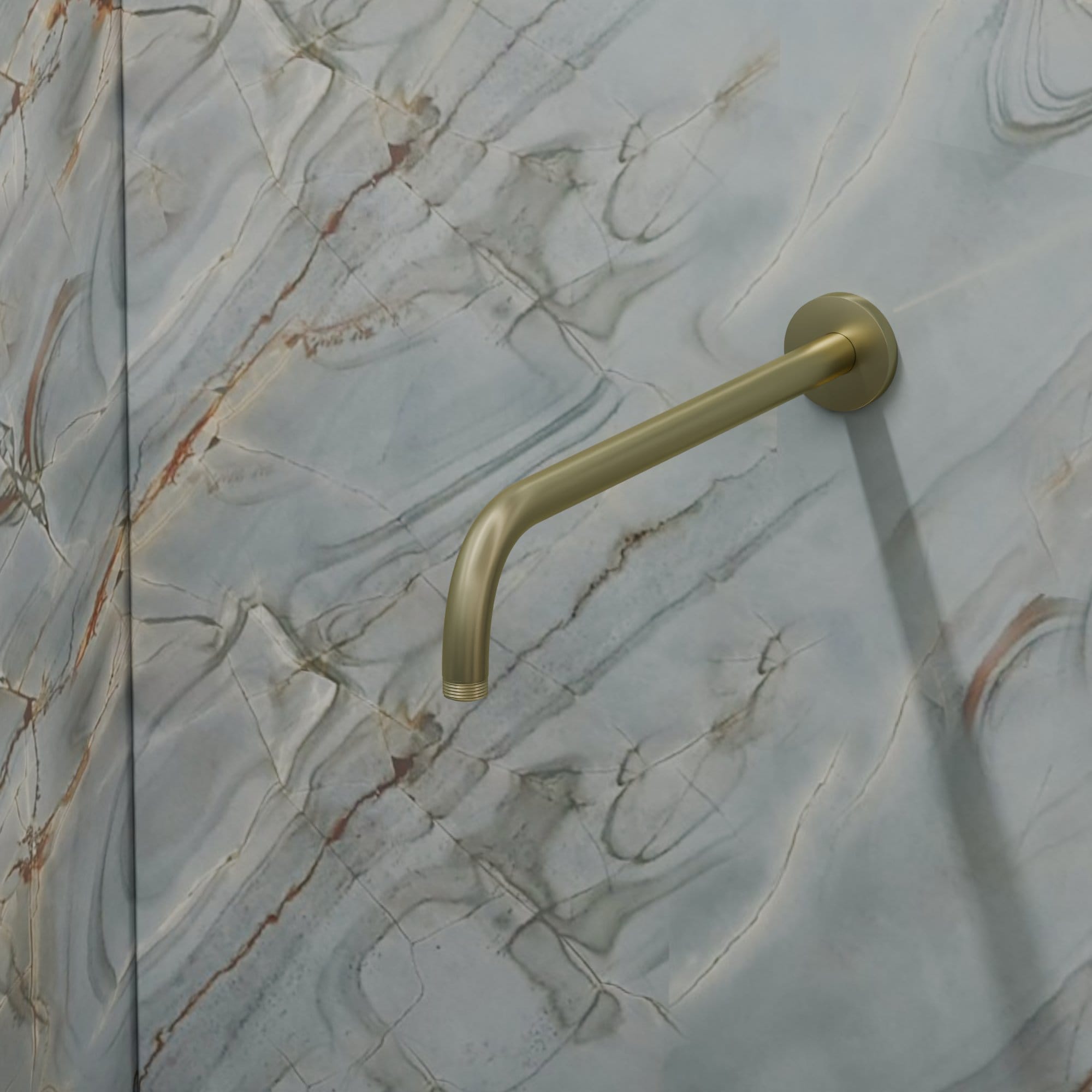 Nelis 01S1-BG Braccio Doccia da Parete 300mm - Oro Spazzolato - immagine 4