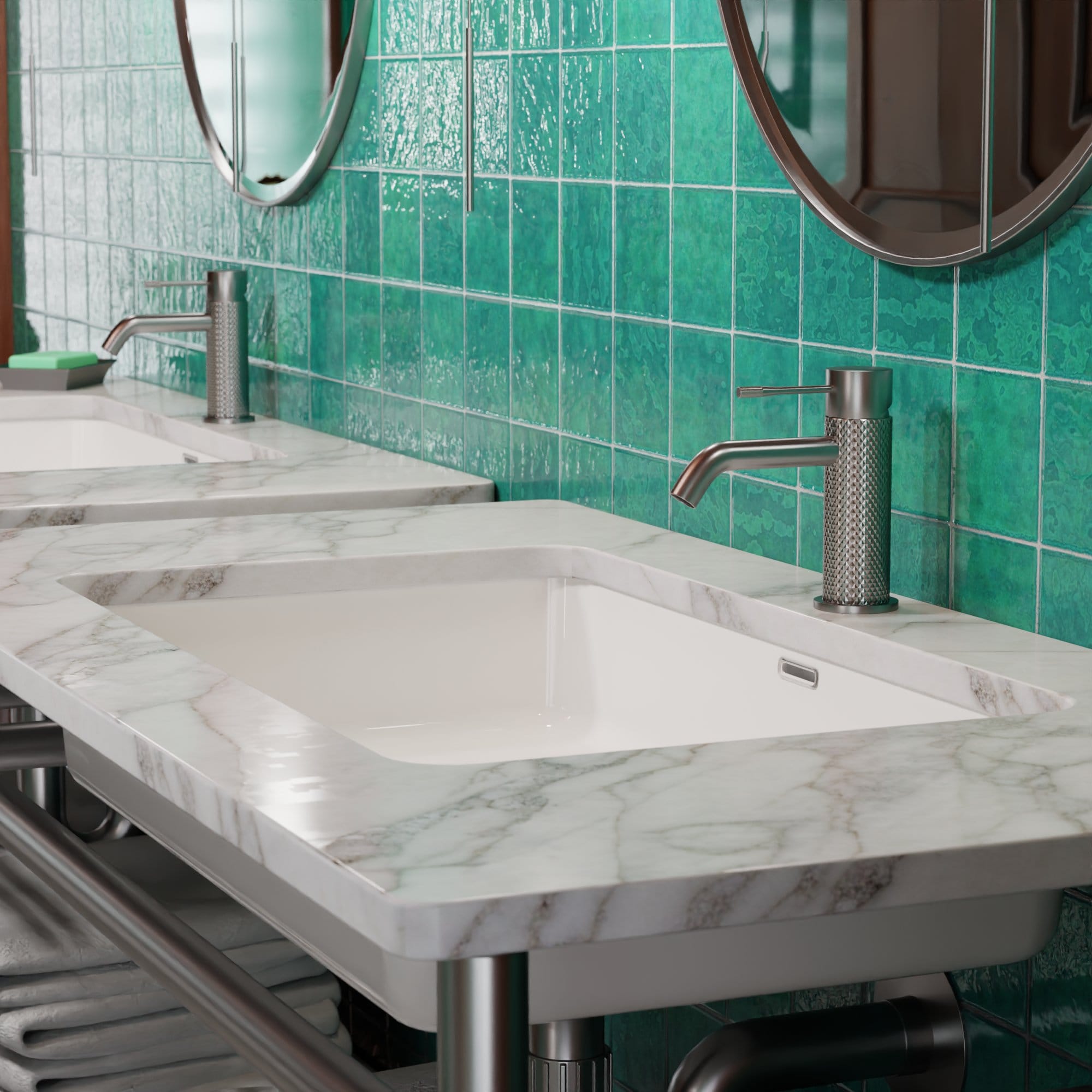 Evolti 551S1-N Waschbeckenarmatur – Nickel – Bild 8