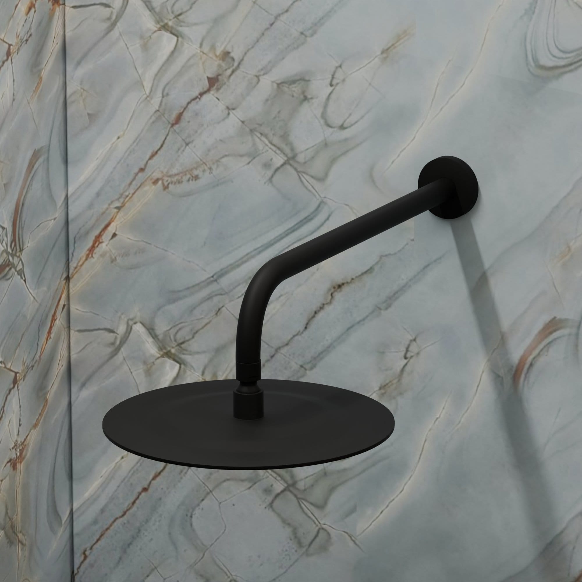 Nelis 21S1-B Regendouchekop – Ø250 mm – Mat Zwart - Afbeelding 3