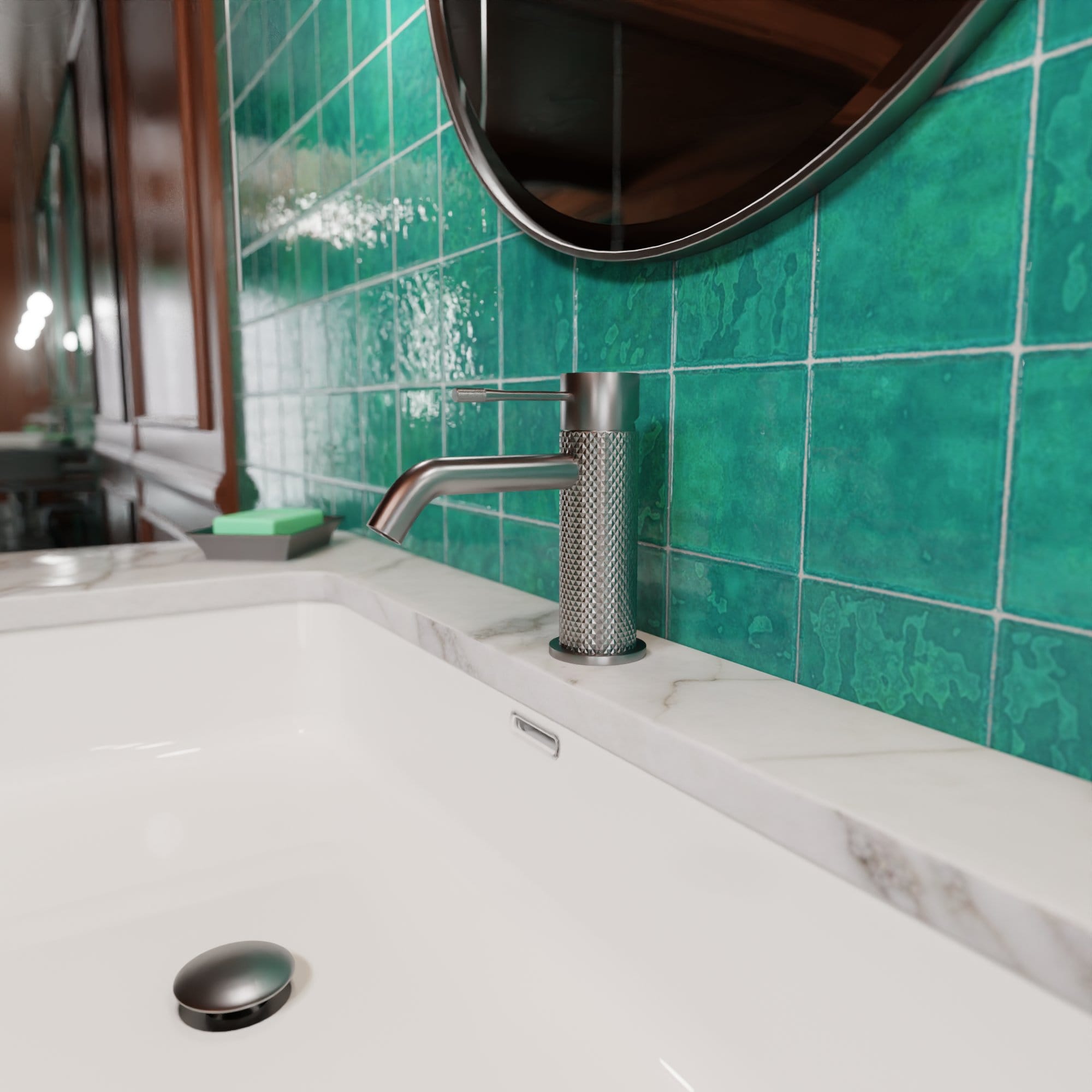 Evolti 551S1-N Waschbeckenarmatur – Nickel – Bild 7