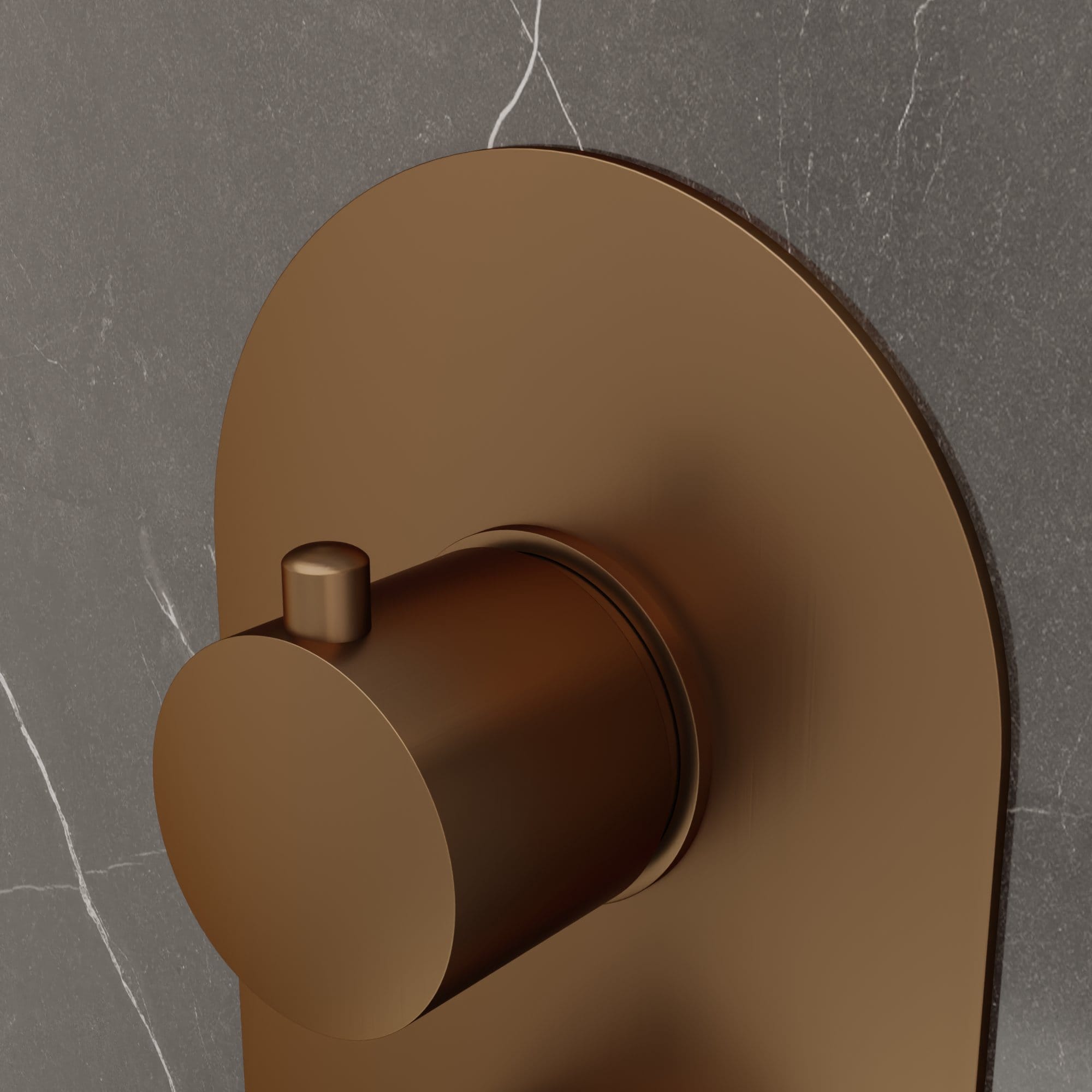 Nelis 277S1-DBB Inbouw Thermostaatkraan – Donker Geborstelde Bronzen - Afbeelding 3