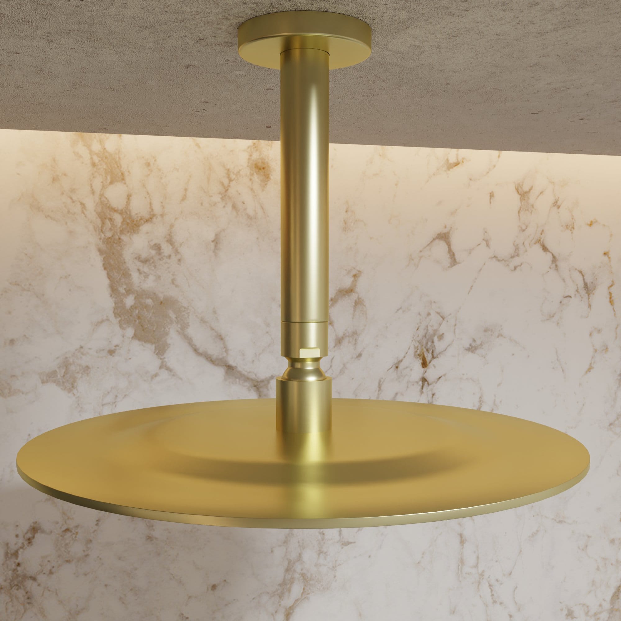 Nelis 02S1-BB Deckenstange 12 cm für Duschsysteme - Gebürstetes Messing – Bild 5