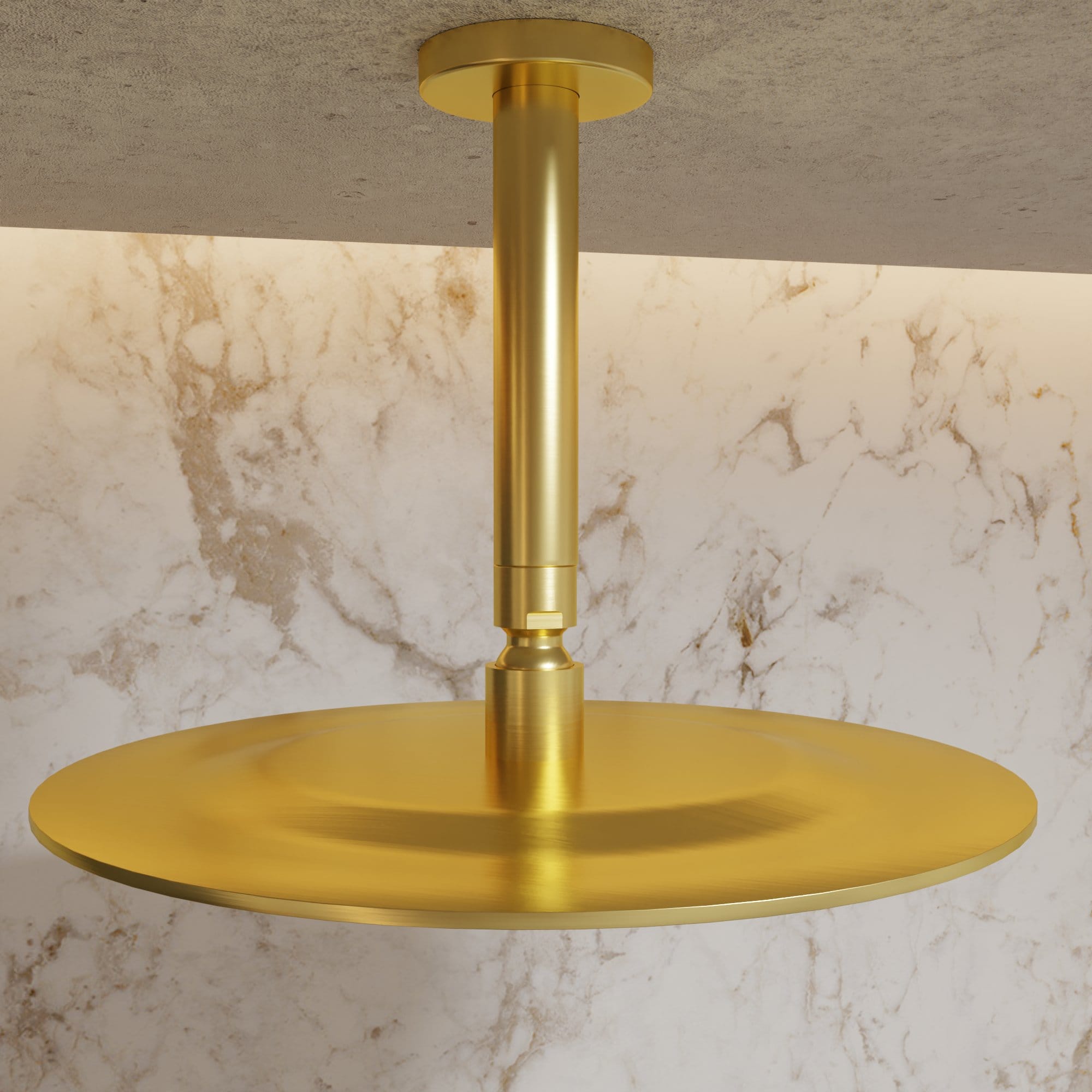 Nelis 02S1-BG Deckenstange 12 cm für Duschsysteme - Gebürstetes Gold – Bild 5