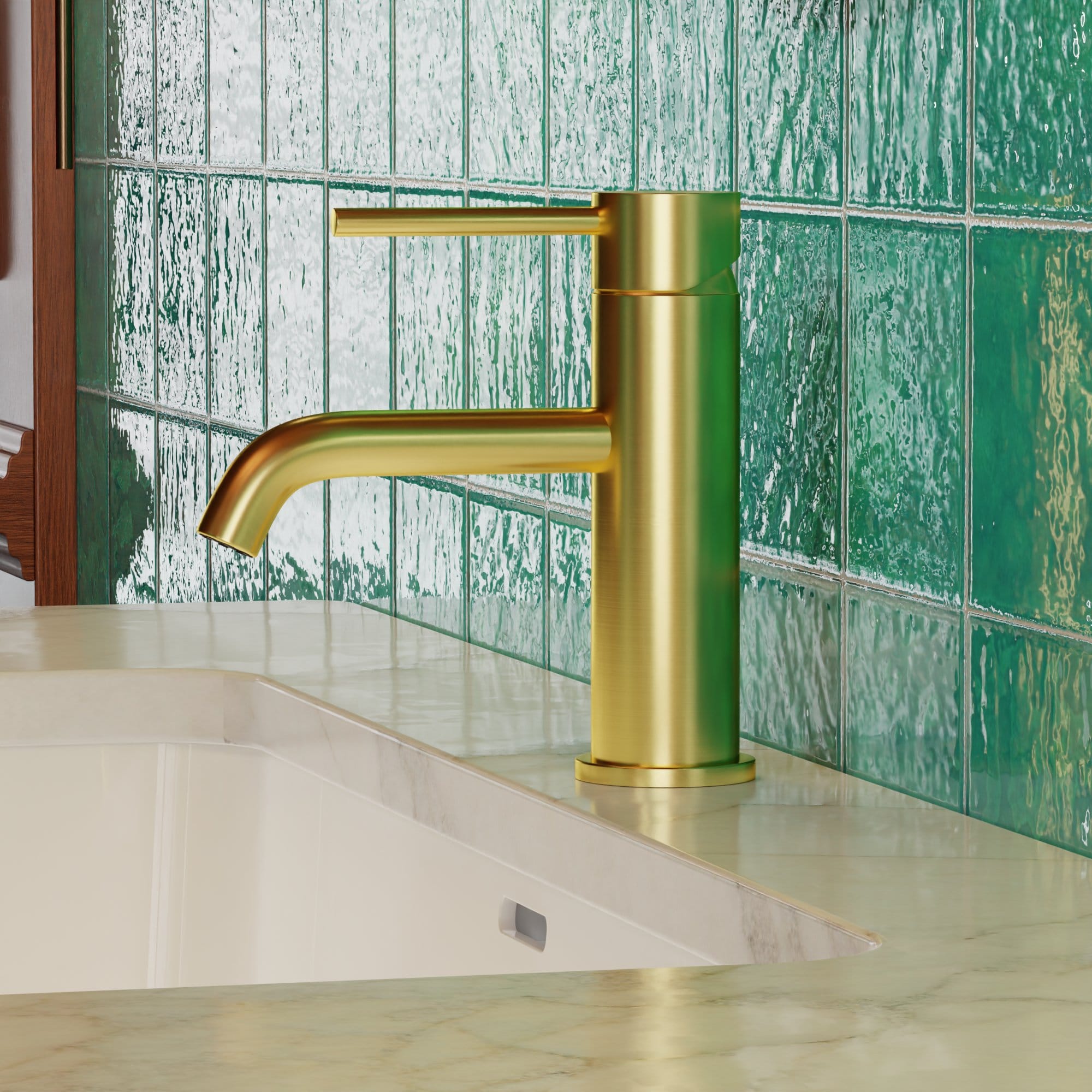 Nelis 144S1-BB Moderner Waschtischmischer – Gebürstetes Messing – Bild 2