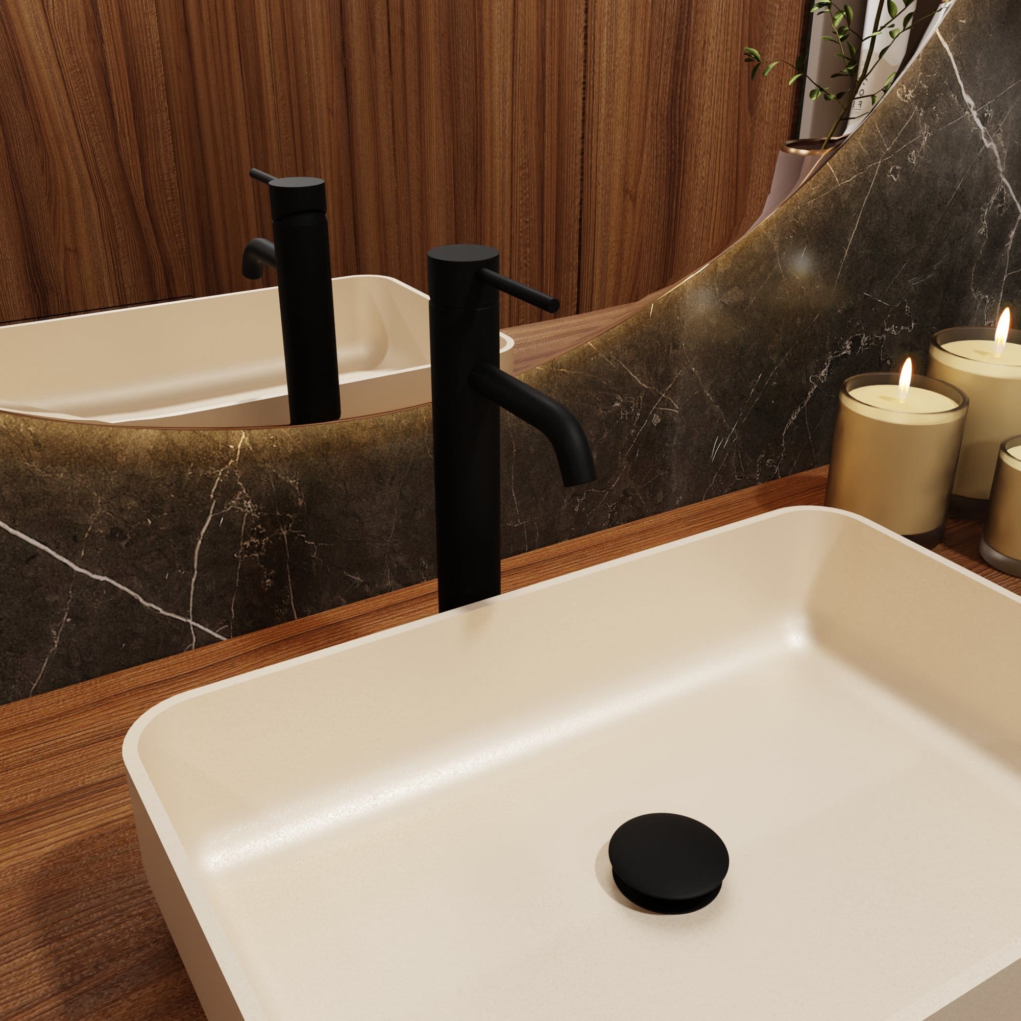 Nelis 03S1-B Click Clack Ablaufventil - Matt Schwarz – Bild 5