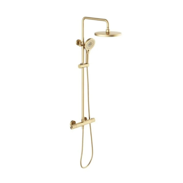 Evolti 1175S1-CG Ensemble de Colonne de Douche Thermostatique - Or Champagne