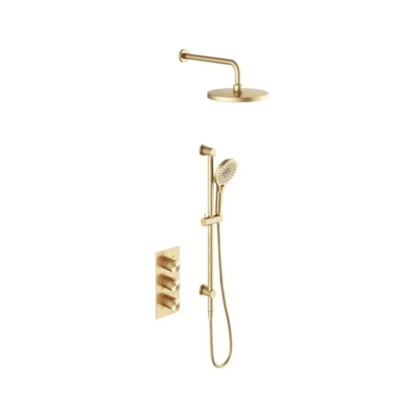 Evolti 615S1-CG Ensemble de Douche Mural -  Or Champagne